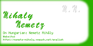 mihaly nemetz business card